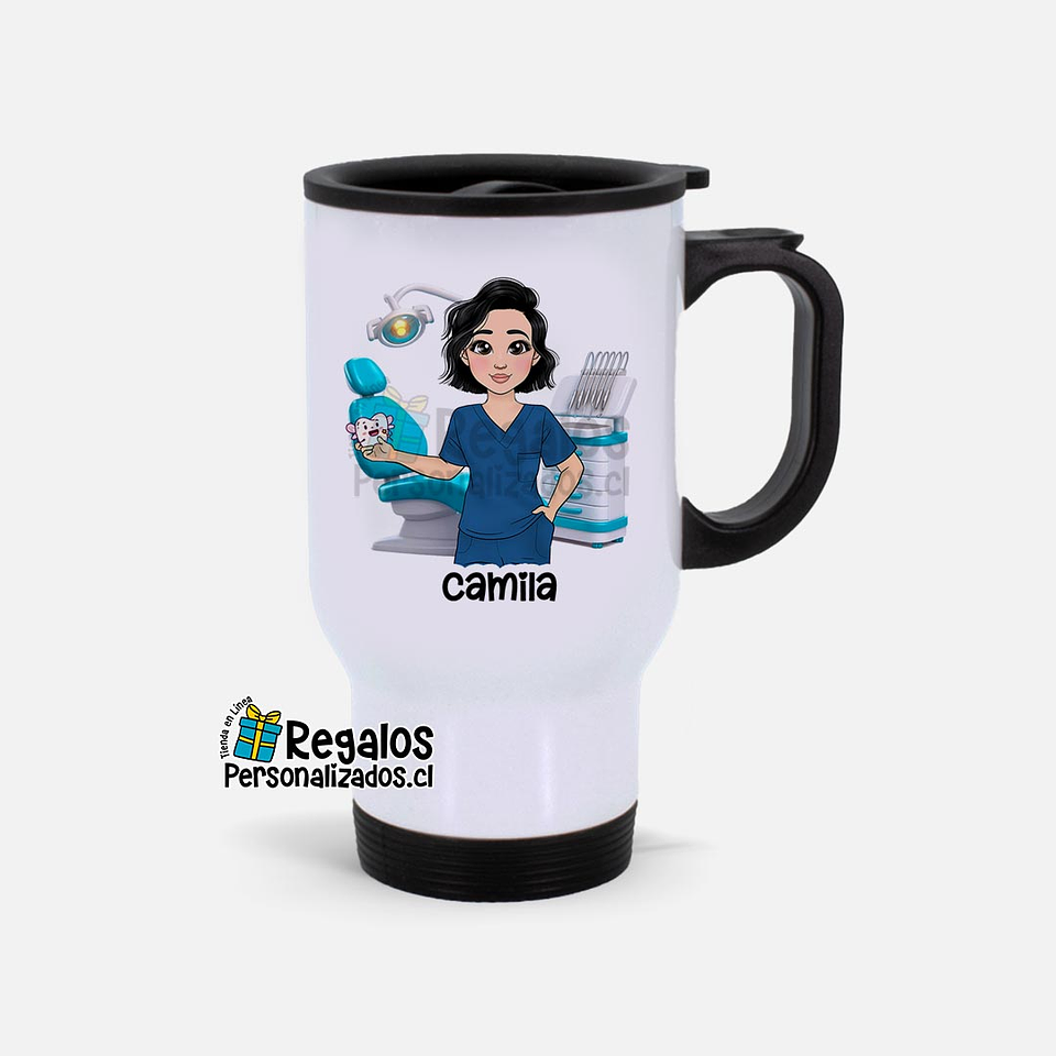 Mug térmico diseño Odontologa Avatar 02 1