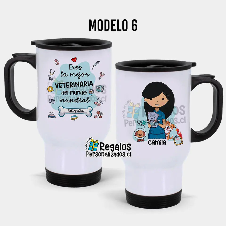 Mug térmico diseño Veterinaria 7