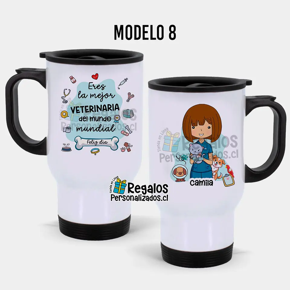 Mug térmico diseño Veterinaria 9