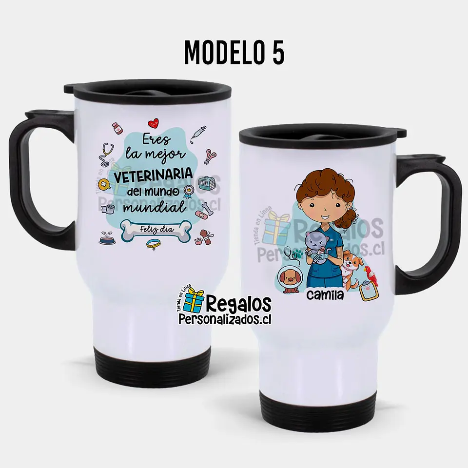 Mug térmico diseño Veterinaria 6