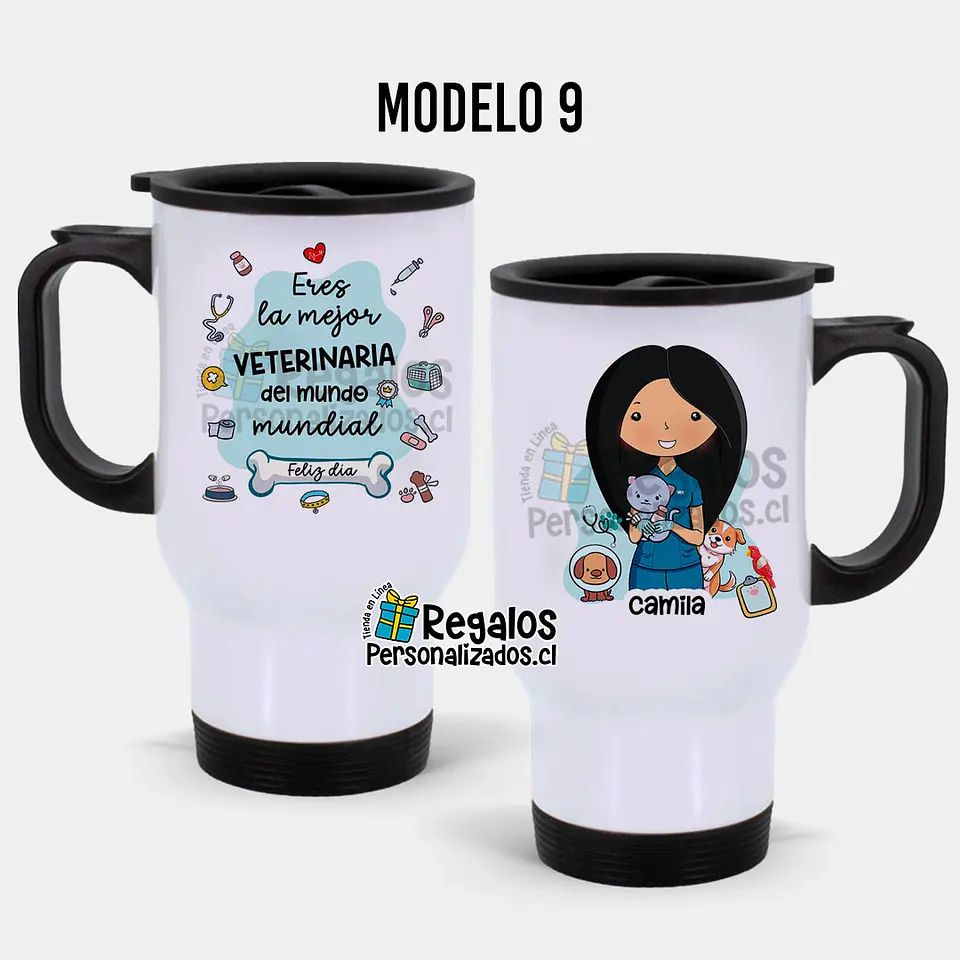 Mug térmico diseño Veterinaria 10