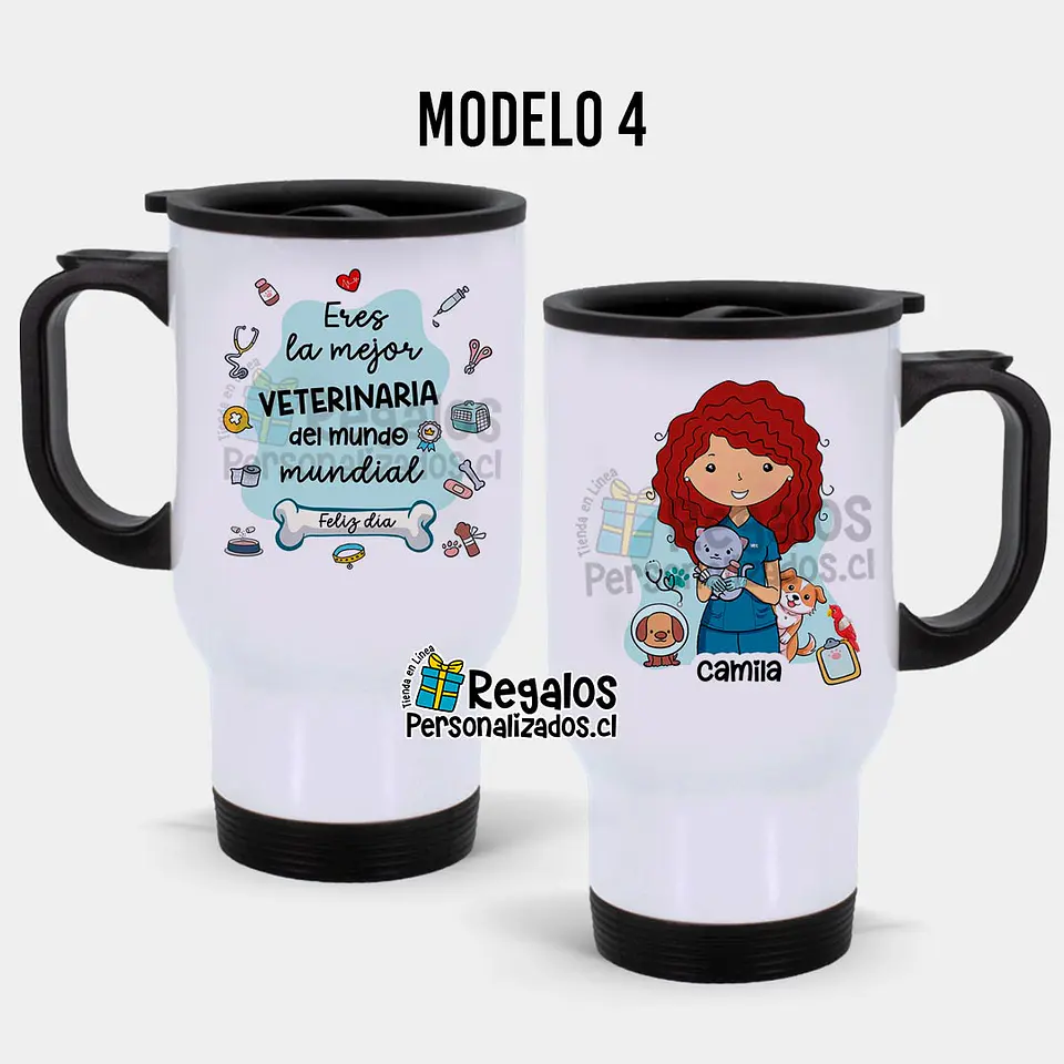 Mug térmico diseño Veterinaria 5