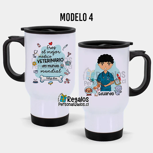 Mug térmico diseño Veterinario 5