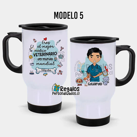Mug térmico diseño Veterinario 6