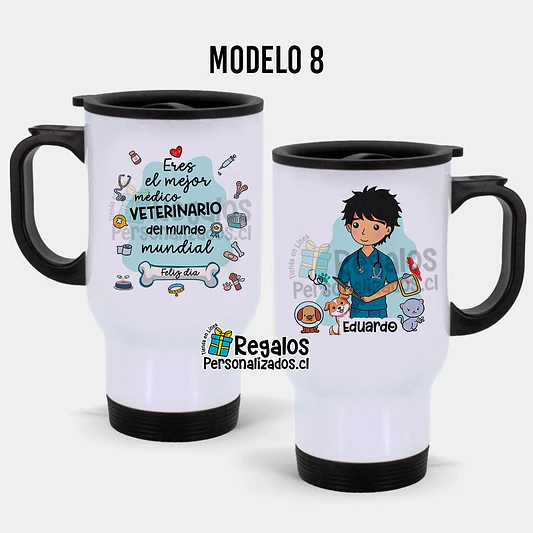 Mug térmico diseño Veterinario 9