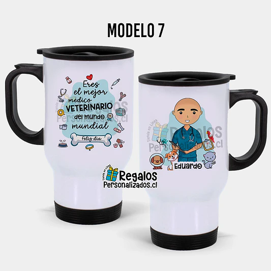 Mug térmico diseño Veterinario 8