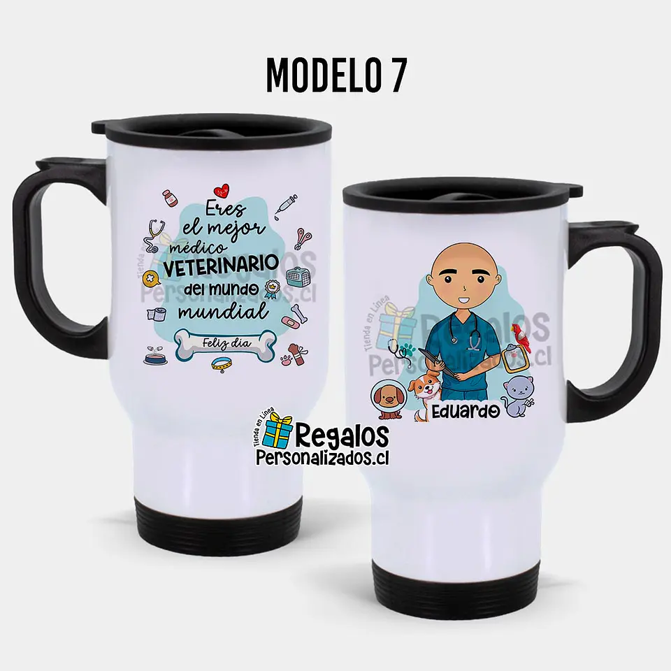 Mug térmico diseño Veterinario 8