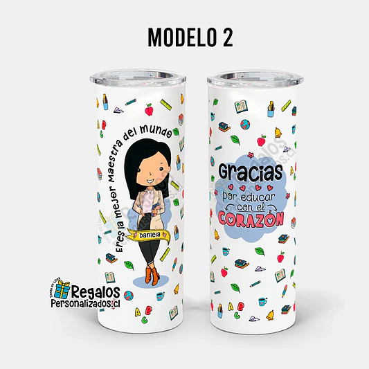 Vaso térmico skinny Area Educación 5