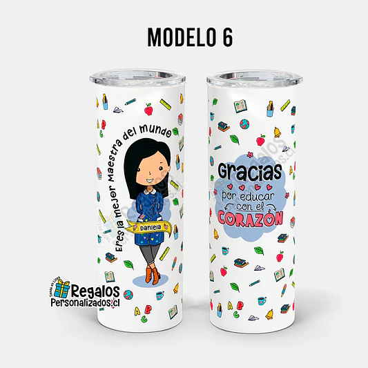 Vaso térmico skinny Area Educación 9