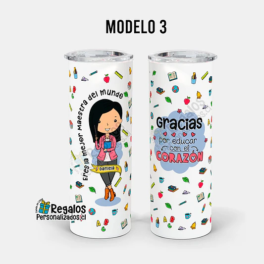 Vaso térmico skinny Area Educación 6