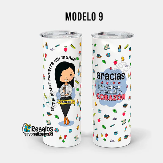 Vaso térmico skinny Area Educación 12