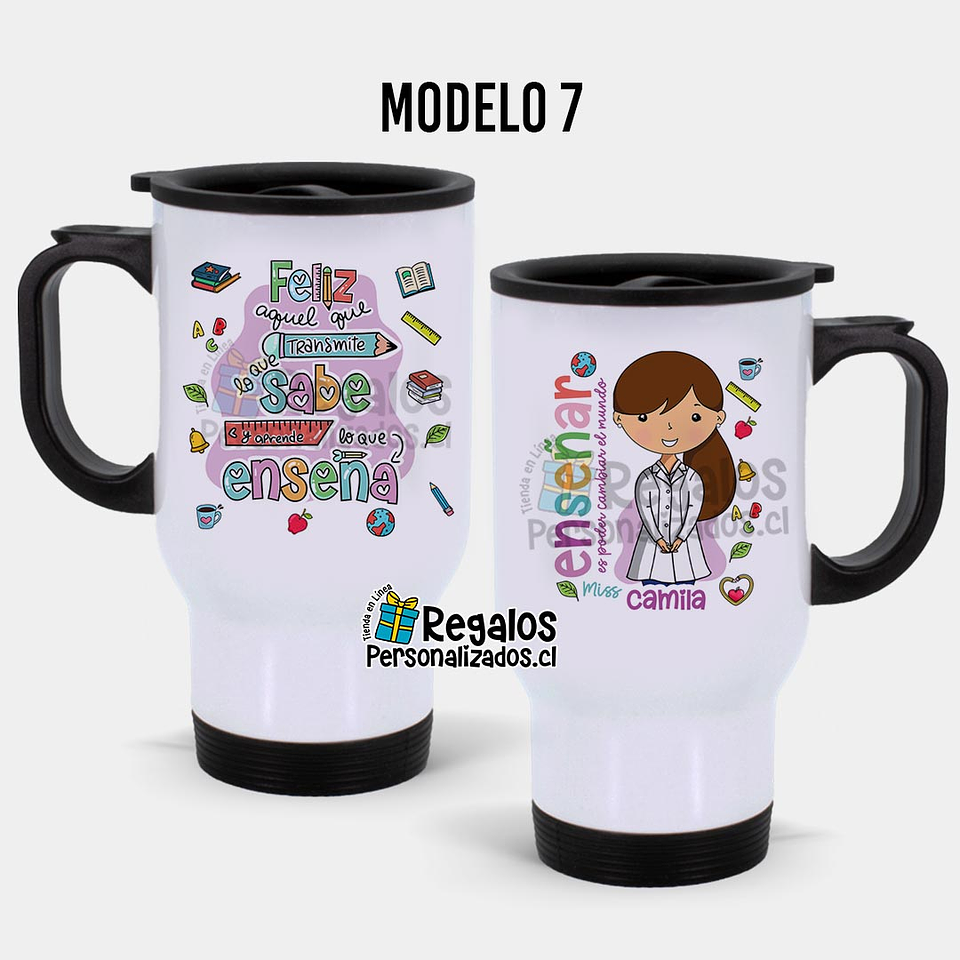 Mug térmico diseño área Educación 8