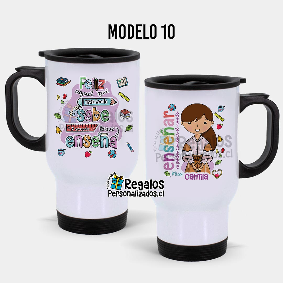 Mug térmico diseño área Educación 11