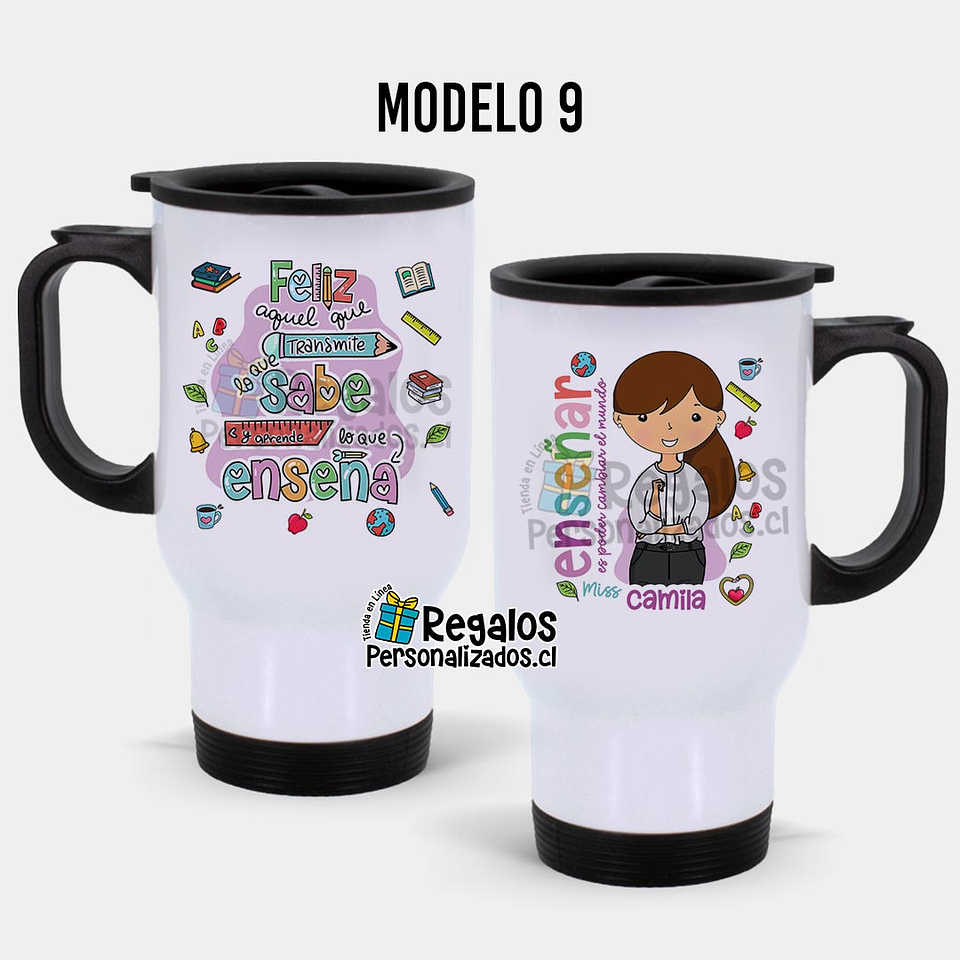 Mug térmico diseño área Educación 10