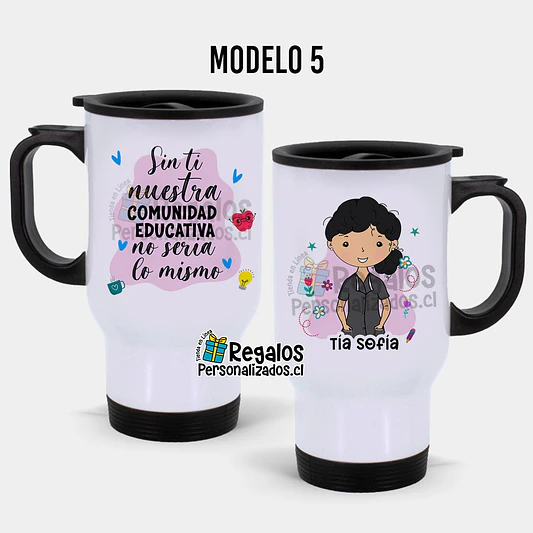 Mug térmico diseño Asistente de la Educación 6