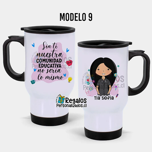 Mug térmico diseño Asistente de la Educación 10