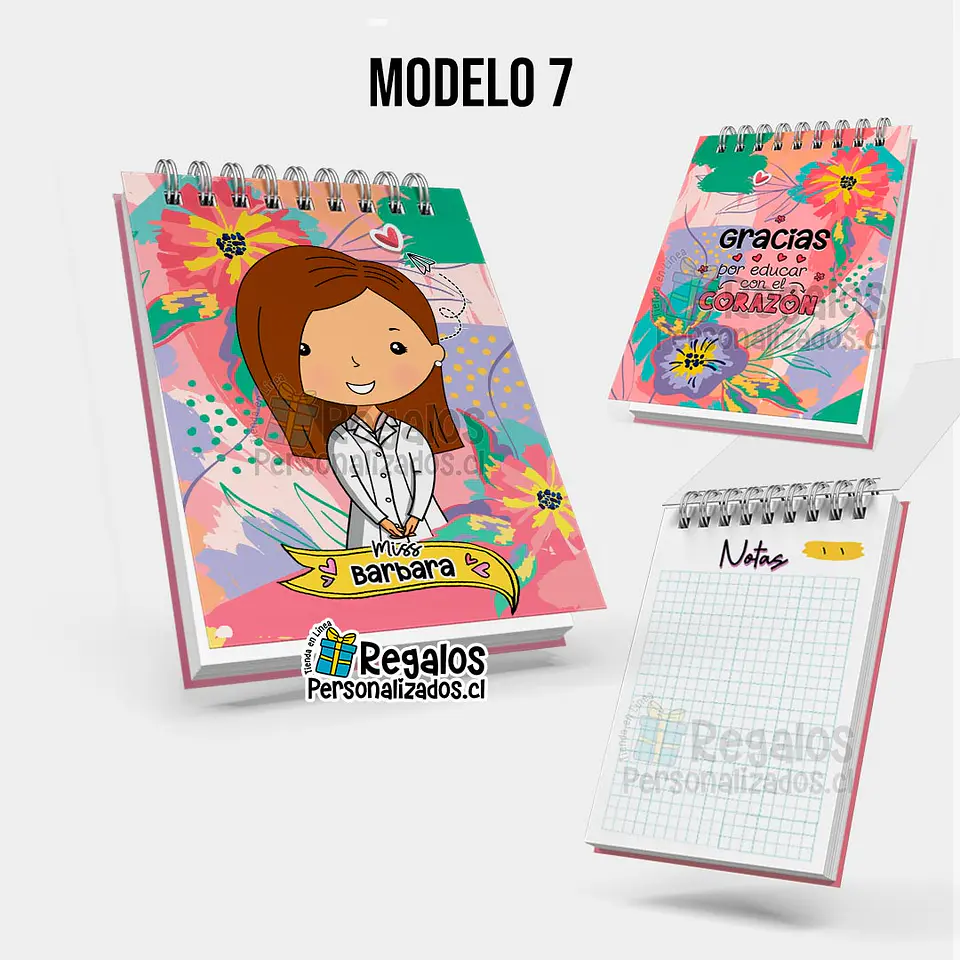 Libreta anillada diseño área educación 8