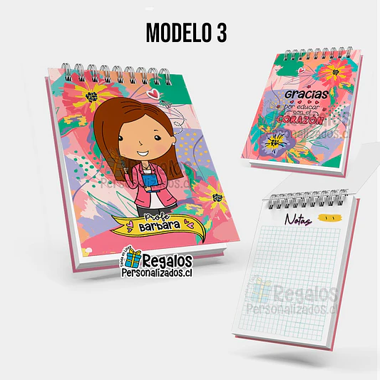 Libreta anillada diseño área educación 4