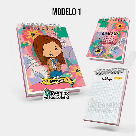 Libreta anillada diseño área educación 2