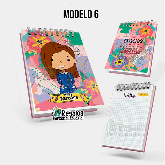 Libreta anillada diseño área educación 7