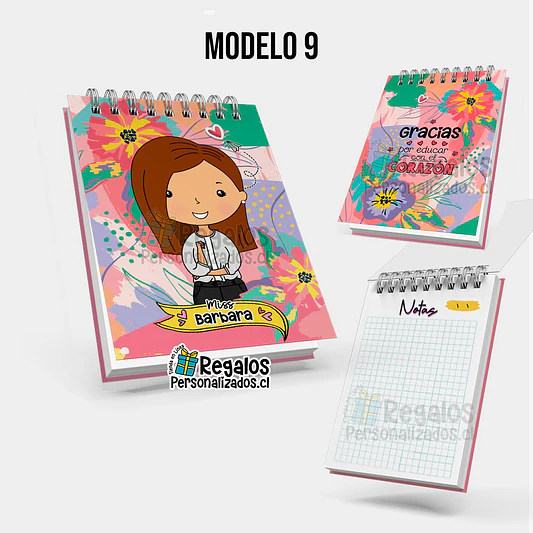 Libreta anillada diseño área educación 10