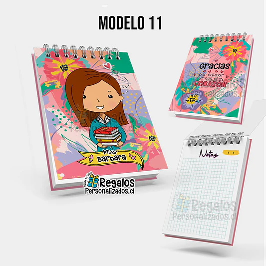 Libreta anillada diseño área educación 12