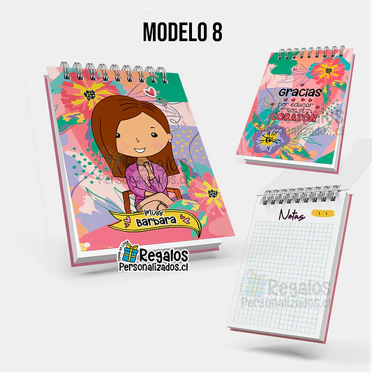 Libreta anillada diseño área educación 9