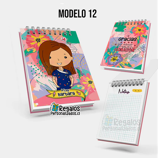 Libreta anillada diseño área educación 13