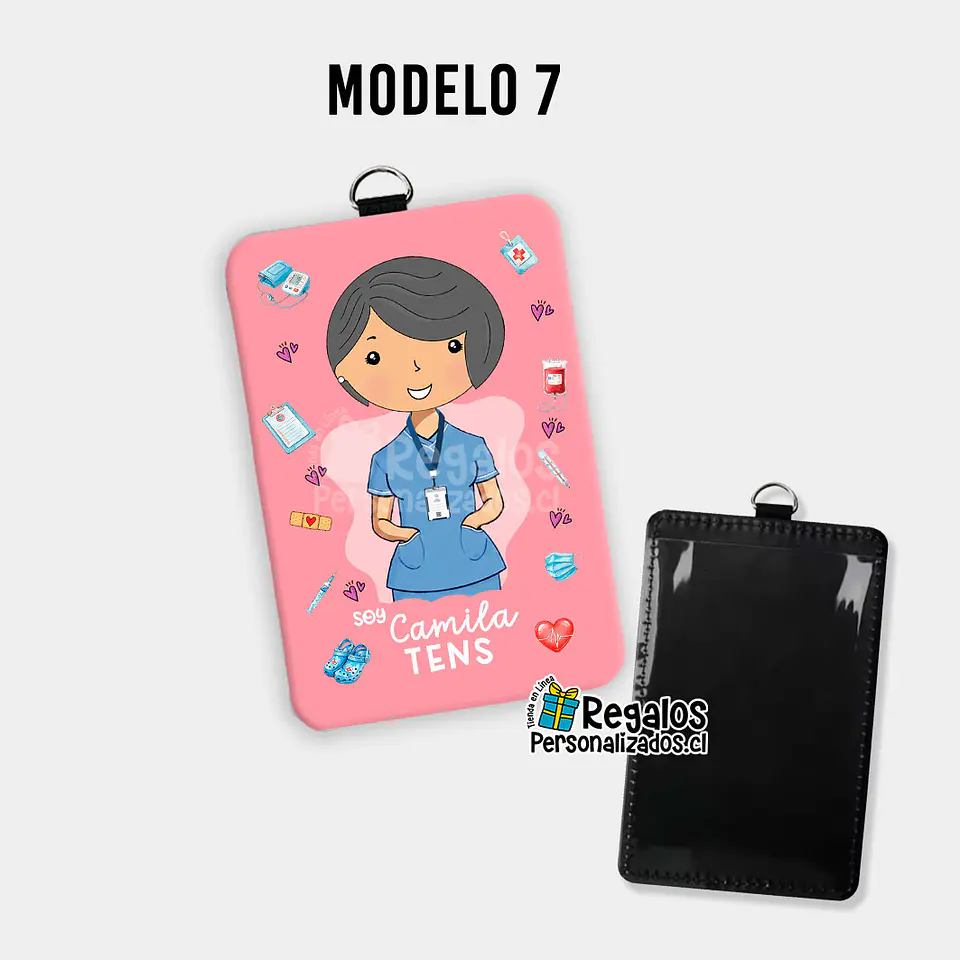 Porta credencial diseño TENS mujer 14