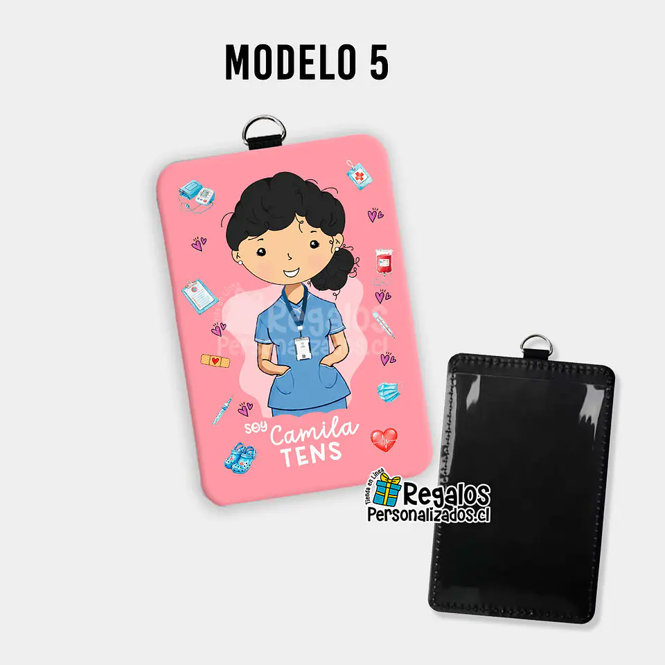 Porta credencial diseño TENS mujer 10