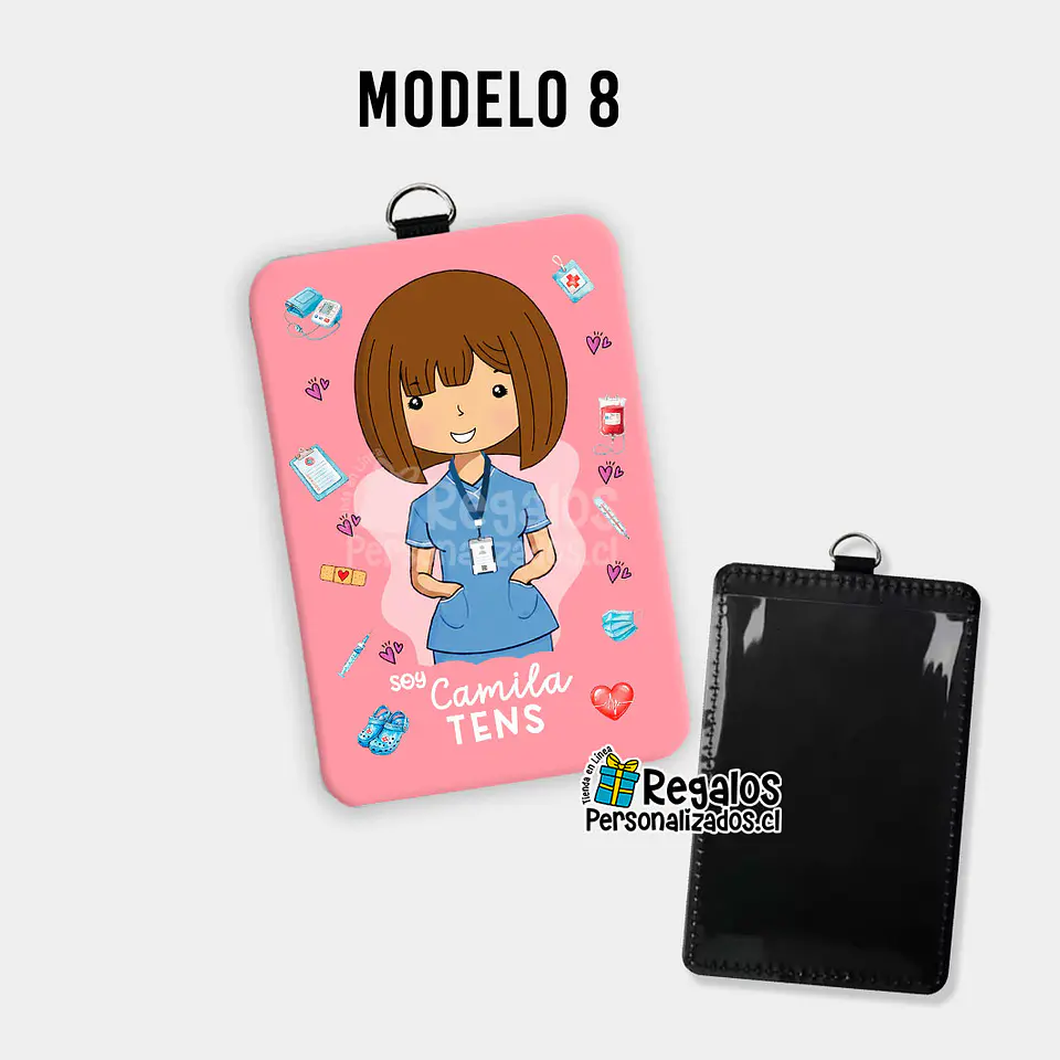 Porta credencial diseño TENS mujer 16