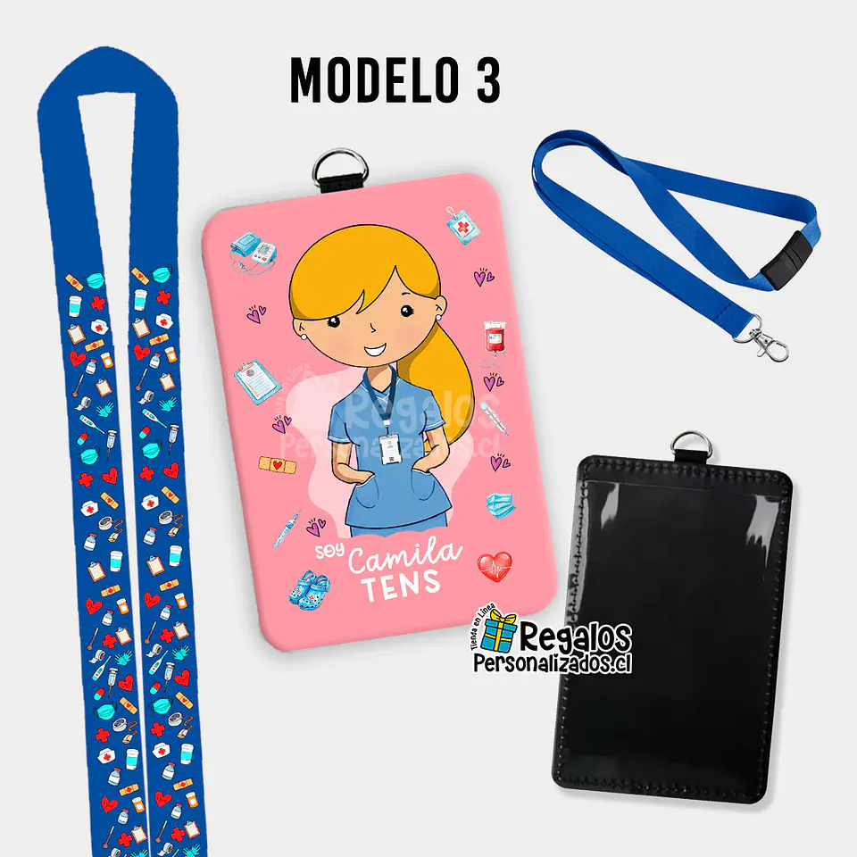 Porta credencial diseño TENS mujer 7
