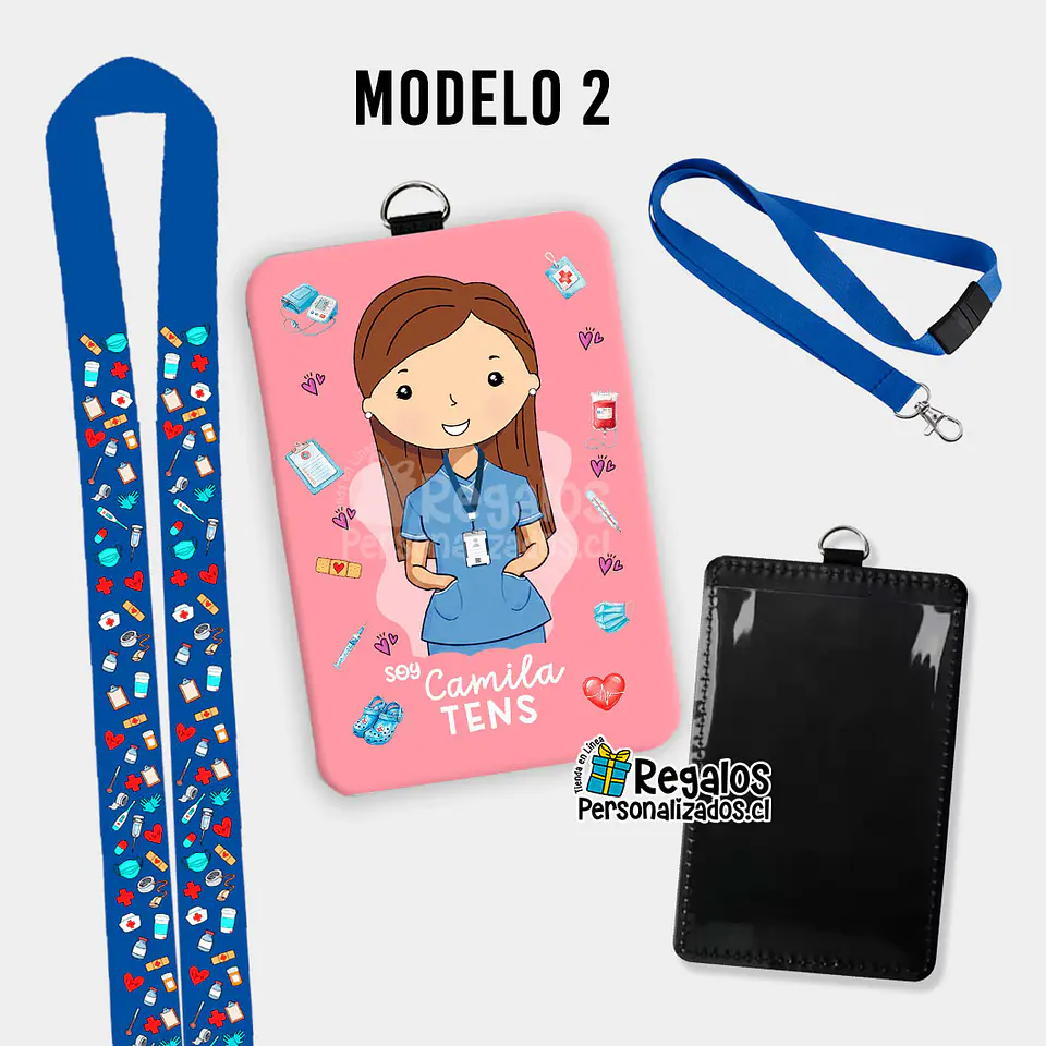 Porta credencial diseño TENS mujer 5