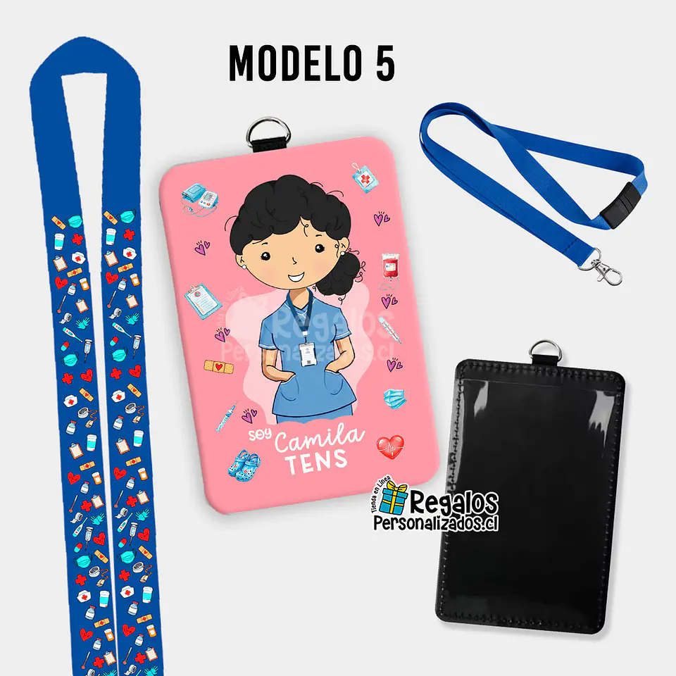 Porta credencial diseño TENS mujer 11