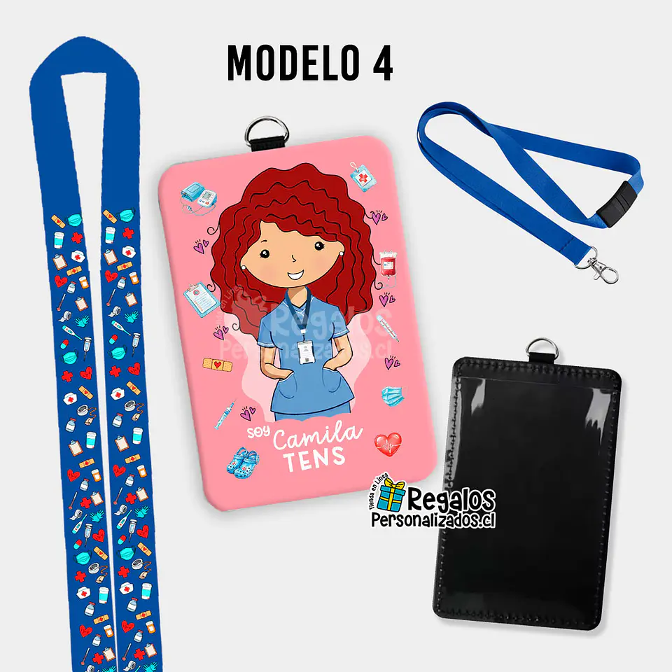 Porta credencial diseño TENS mujer 9