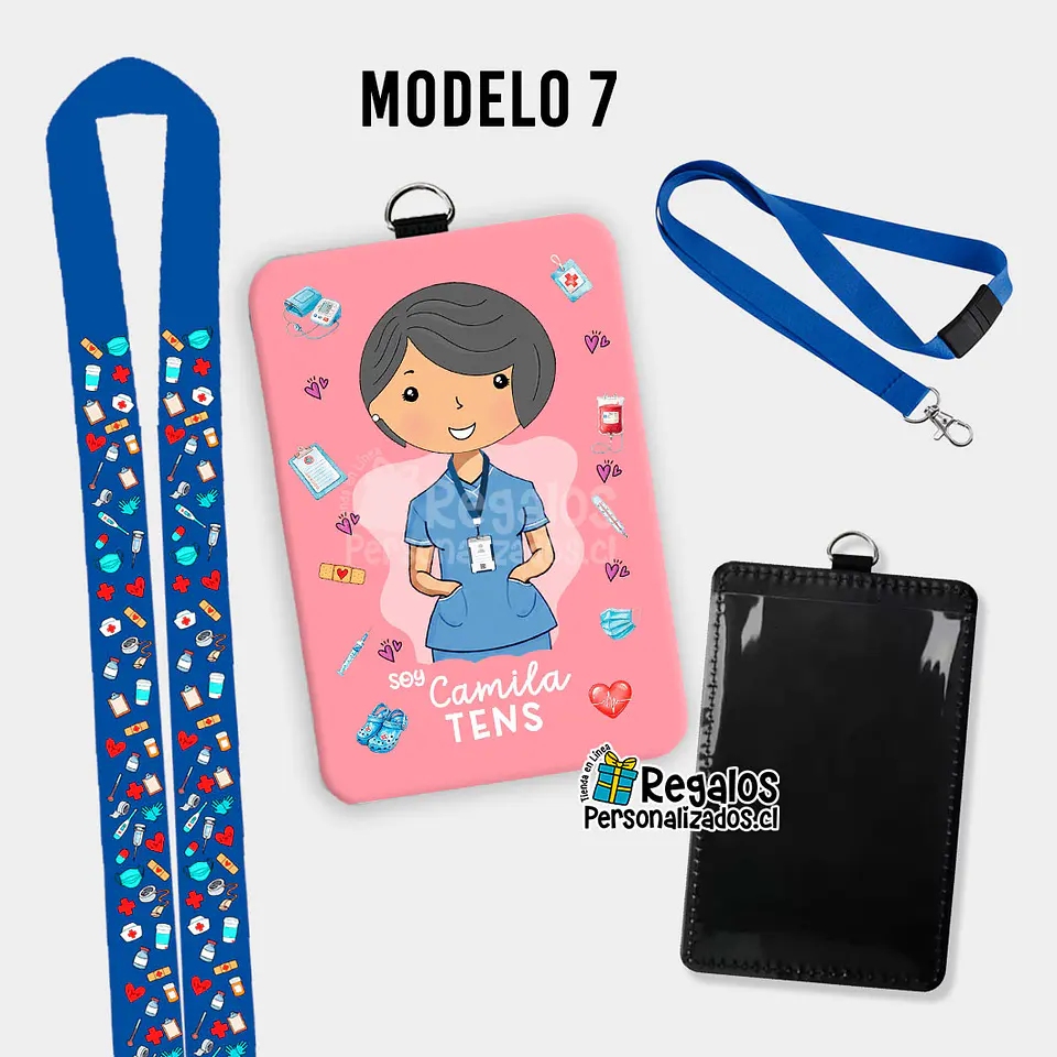 Porta credencial diseño TENS mujer 15