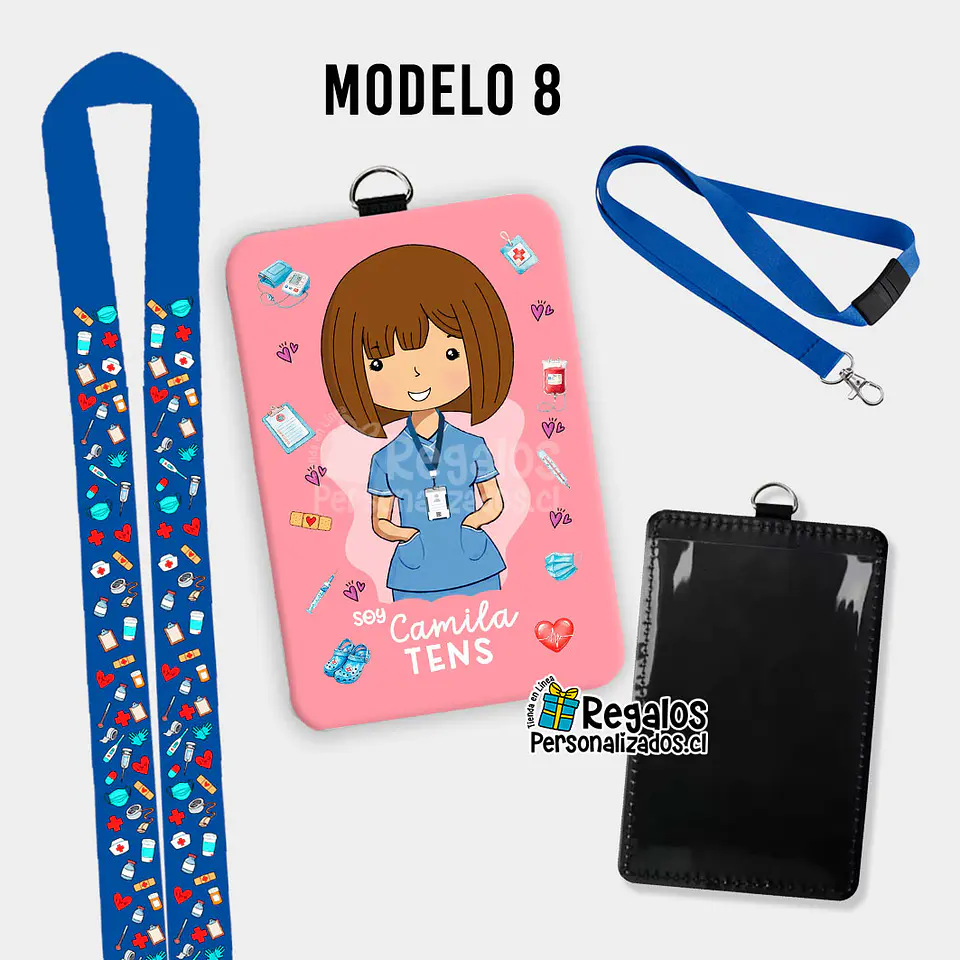 Porta credencial diseño TENS mujer 17