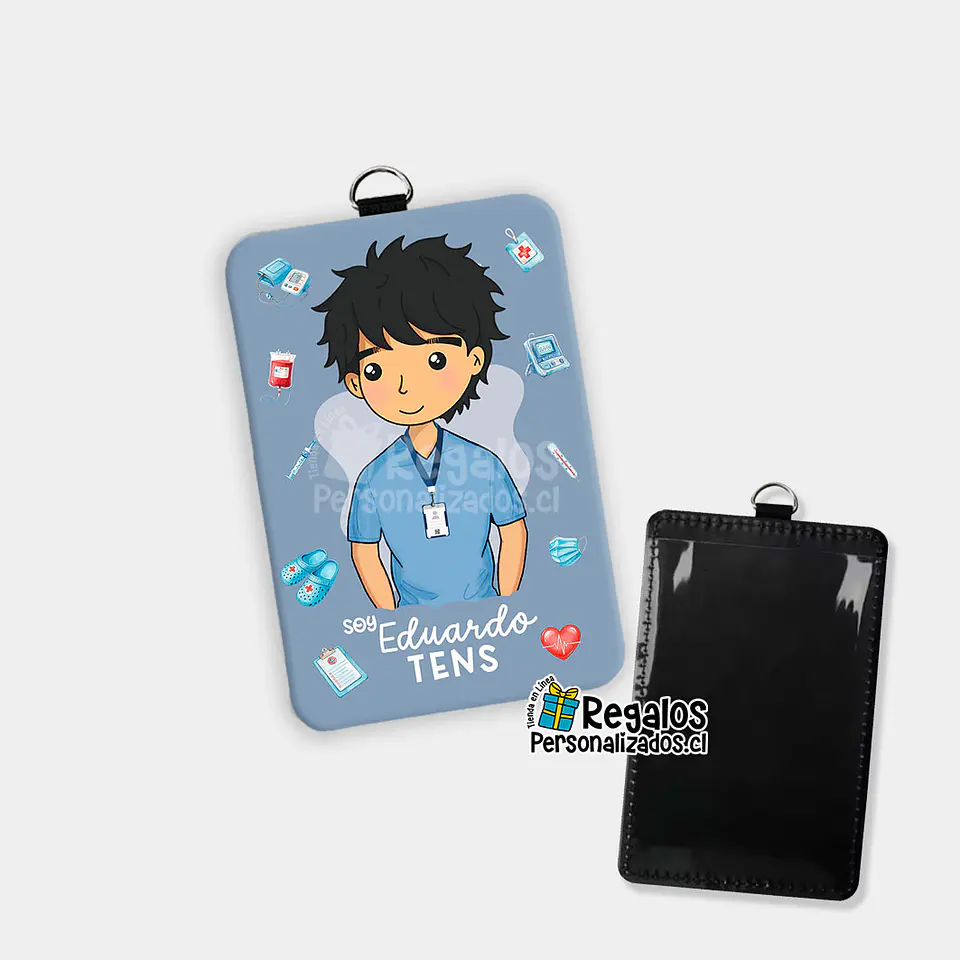 Porta credencial diseño TENS varón 1