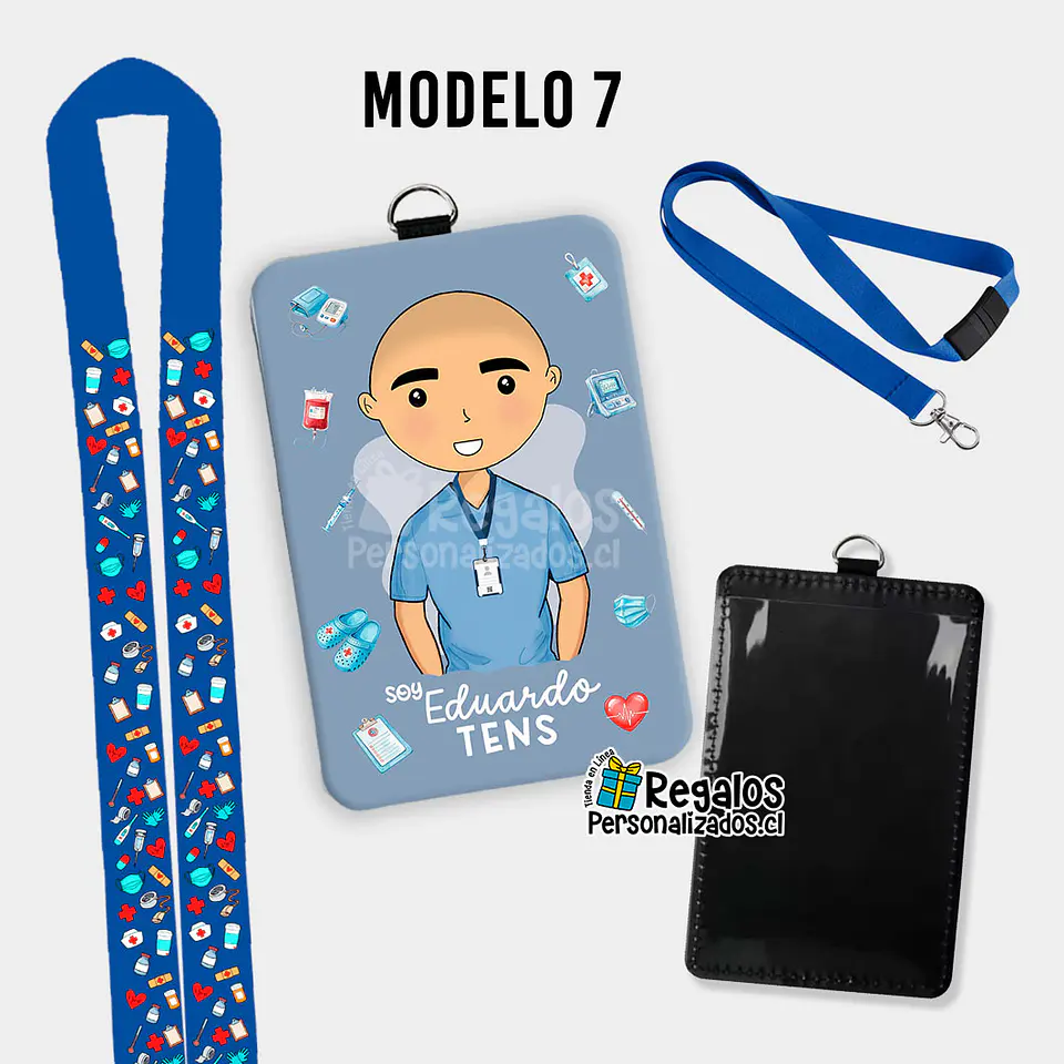 Porta credencial diseño TENS varón 15