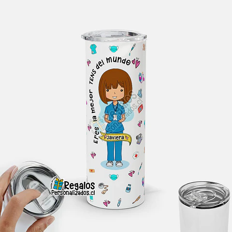 Vaso térmico skinny TENS Mujer