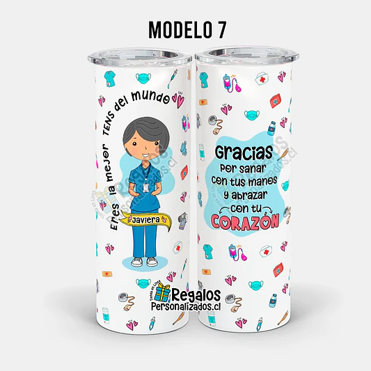 Vaso térmico skinny TENS Mujer 8