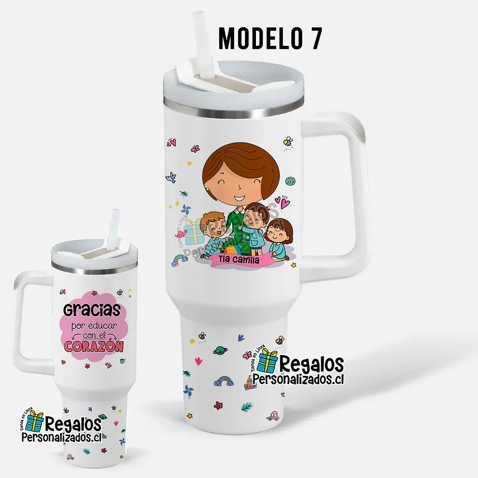 Vaso térmico 1.2 lt diseño  Educadora 8
