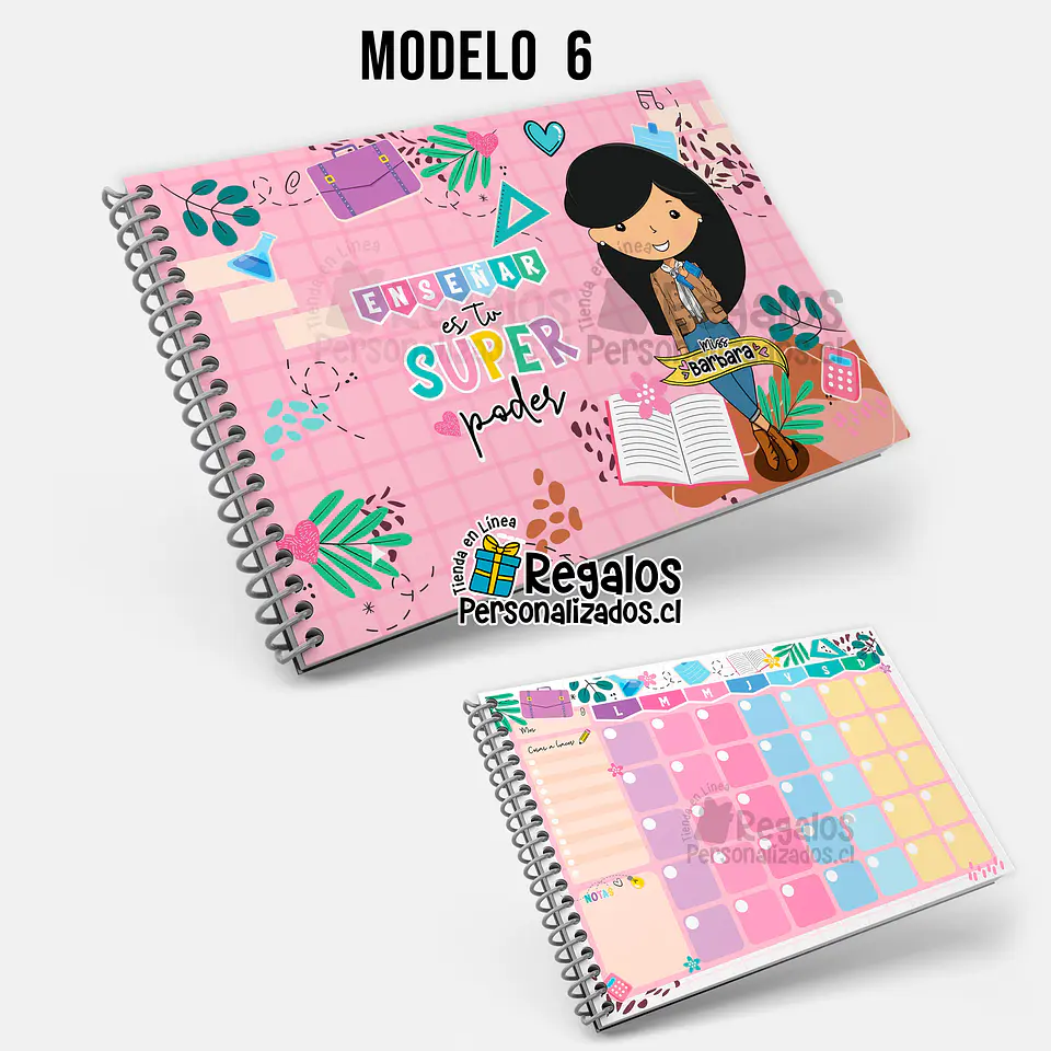 Planificador mensual diseño Profesora Scolaria 7