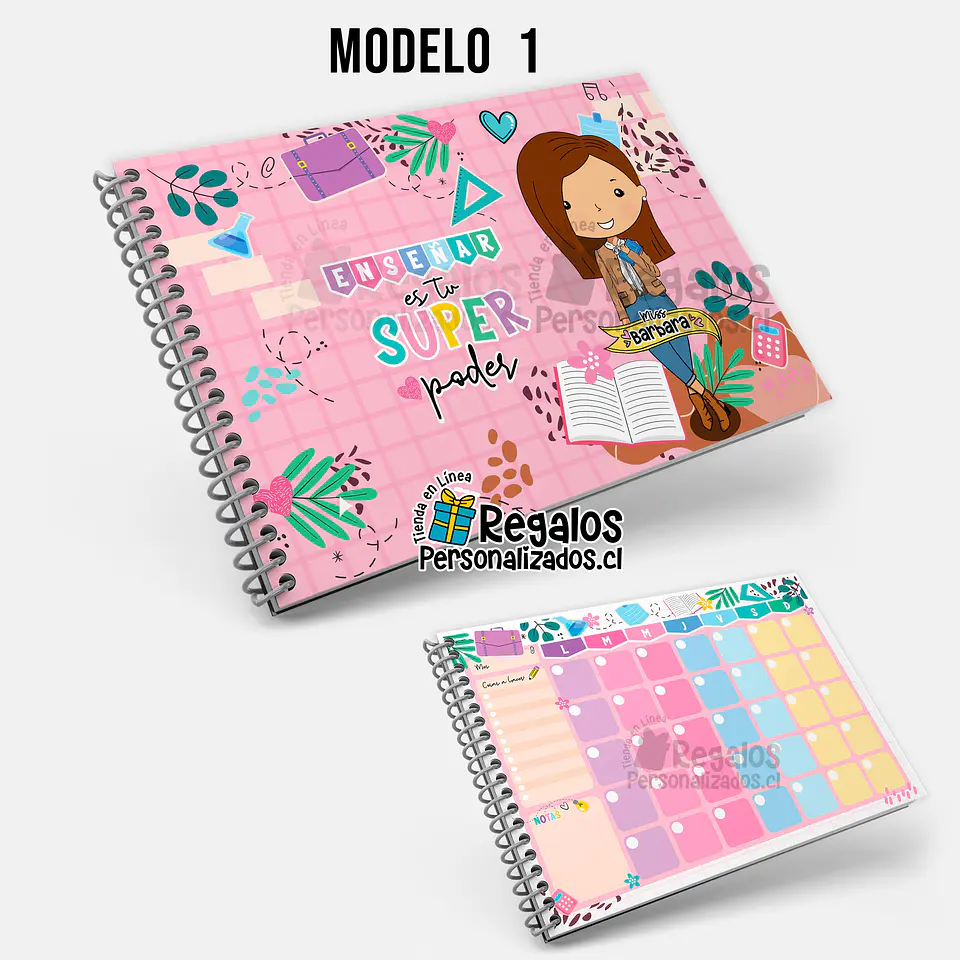 Planificador mensual diseño Profesora Scolaria 2