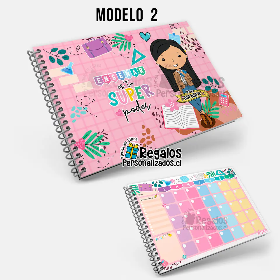 Planificador mensual diseño Profesora Scolaria 3