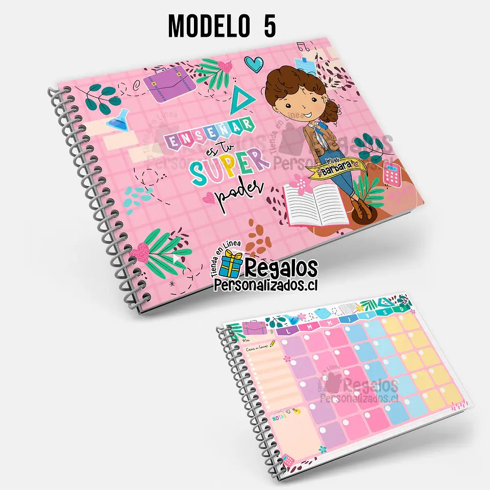 Planificador mensual diseño Profesora Scolaria 6