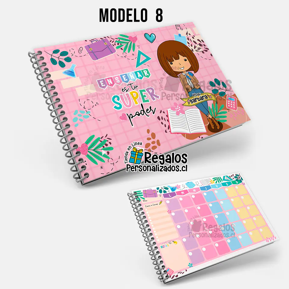 Planificador mensual diseño Profesora Scolaria 9