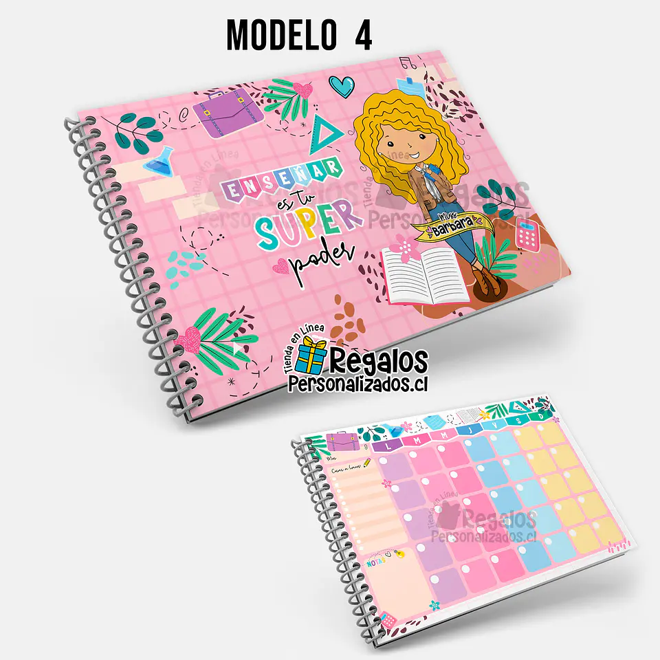 Planificador mensual diseño Profesora Scolaria 5