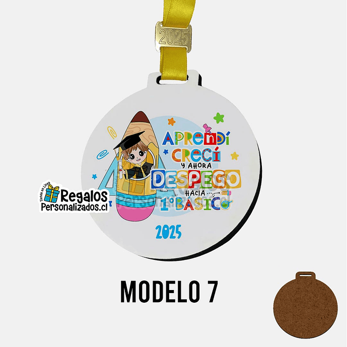 Medalla Egresaditos de Kinder sin fotografia 14