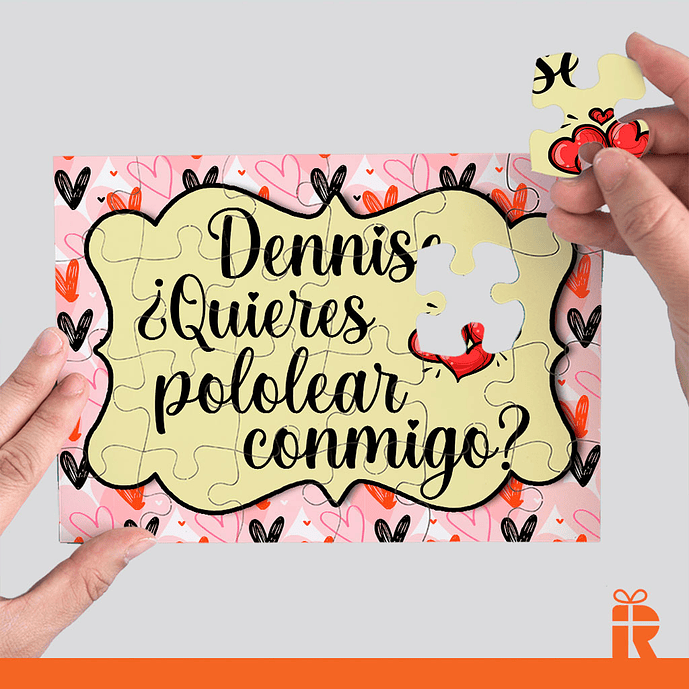 Puzzle diseño Quieres pololear conmigo 2
